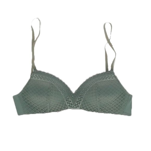 NWT Maidenform Self Expressions Women's Wireless Bra SE0583 - Olive Lace, 36D - Picture 4 of 4